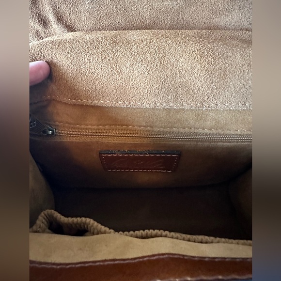 Patricia Nash Brown Leather Vintage-Style Crossbody Bag & Dust Bag New With Tag - Picture 9 of 13